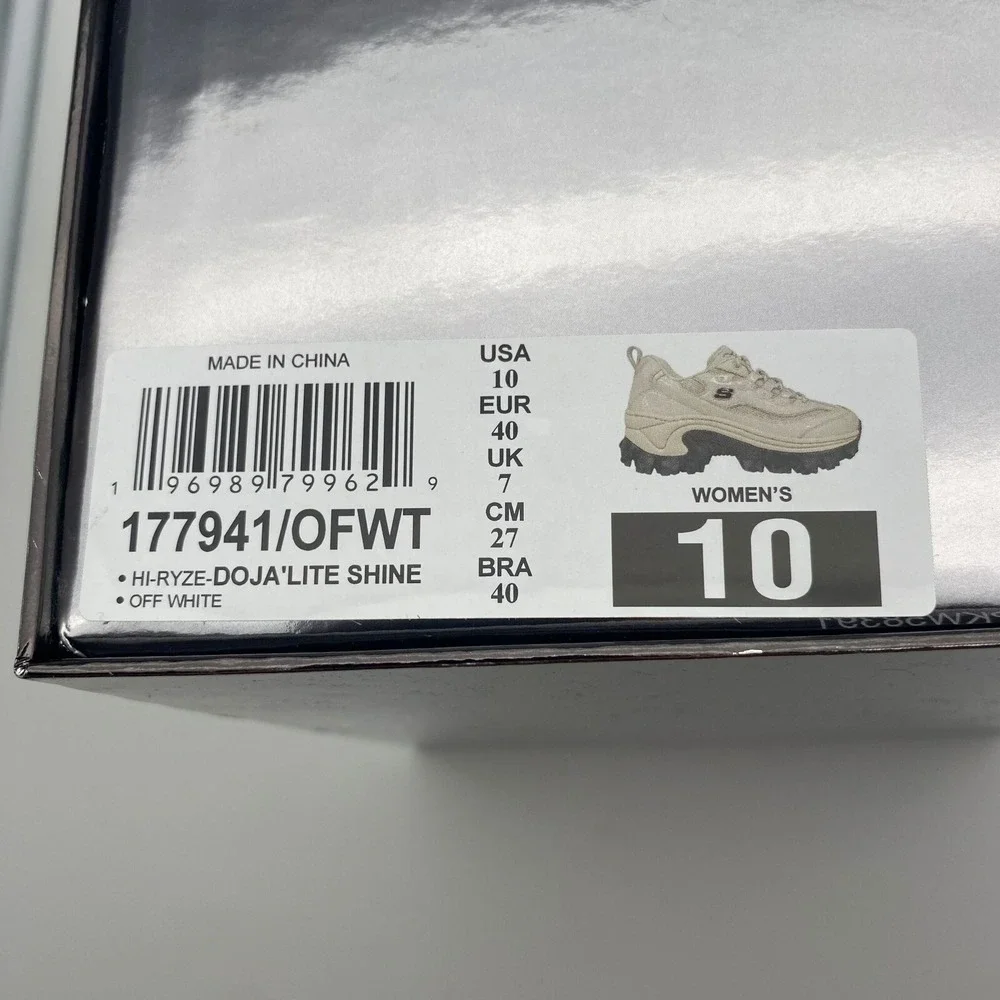 Skechers Women's Off White Shoes Doja'Lite Shine X Doja Cat US Size 10 - NEW NIB
